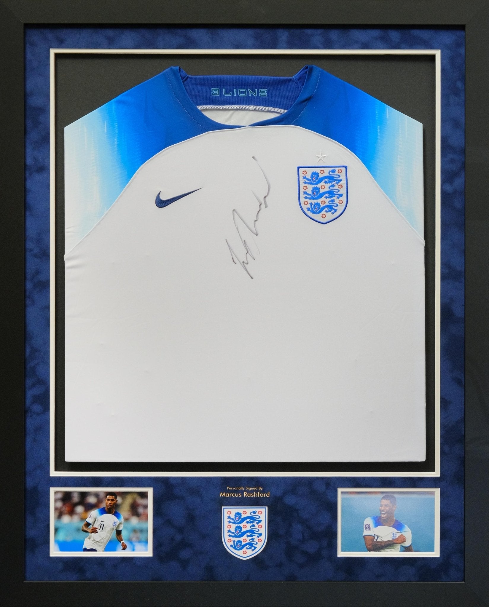 Marcus Rashford Signed Shirt Framed Display - Memorabilia Framers Shop